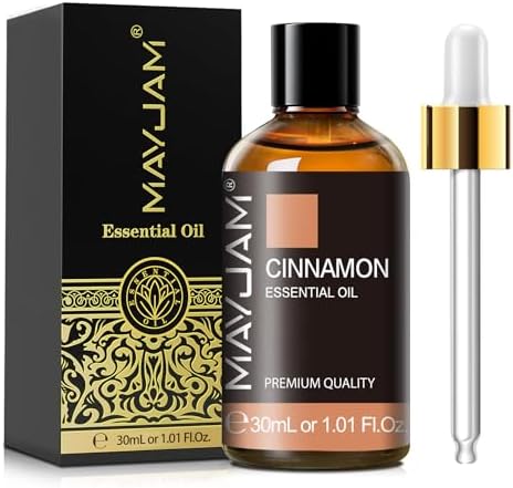 MAYJAM Cinnamon Essential Oil for Diffuser Soap Candle Making, 1.01fl.oz
