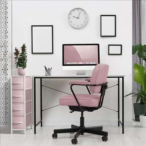 Sorbus 4-Drawer Narrow Dresser for Bedroom (Pink)