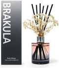 Brakula Reed Diffuser Set, White Jasmine Scent, 4.06 fl oz Essential Oil