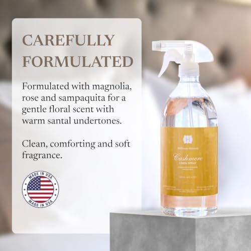 Hillhouse Naturals - Linen Spray - Made in the USA - Cashmere Scent - 1 L