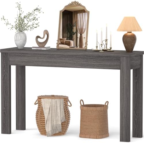 Armocity Console Table for Entryway, 47" Farmhouse Sofa Tables Narrow Long