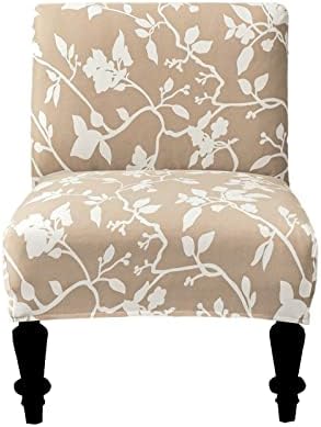 Eco-Ancheng Armless Chair Slipcover Removable Armless Accent Chairs Covers Washable Armless Slipper Chair Slipcover Printed Armless Chair Furniture Protector Covers for Living Dining Room Hotel