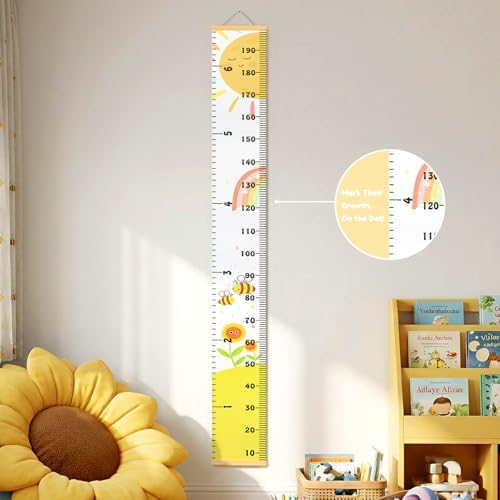 Growth Height Chart for Kids, Removable 79"x7.9" (Sunshine)