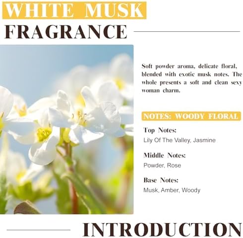 EUQEE White Musk Fragrance Oil for Home Aromatherapy(2.02 Fl oz/60 ml)