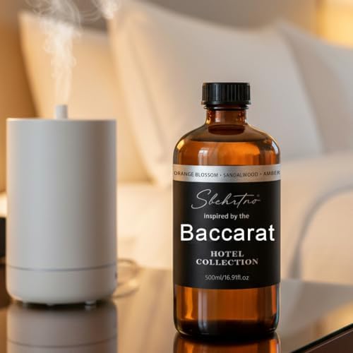 Hotel Collection Diffuser Oil – Inspired by Baccarat Hotel Scent – Sandalwood, Bergamot & Cedarwood – for Essential & Waterless Diffusers (16.9 Fl Oz (Pack of 1))