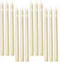 Everymoment Ivory Taper Candles - 24 Pack 10 Inch Candlesticks - Dripless & Smokeless Tapered Candle 8 Hours Unscented Cream Candle Sticks - Perfect for Wedding Holiday Dinner Party Home Decor