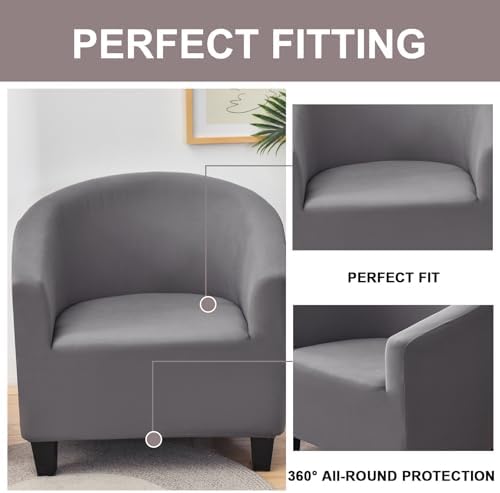 Eco-Ancheng Club Chair Slipcover Tub Chair Cover Stretch Armchair Covers