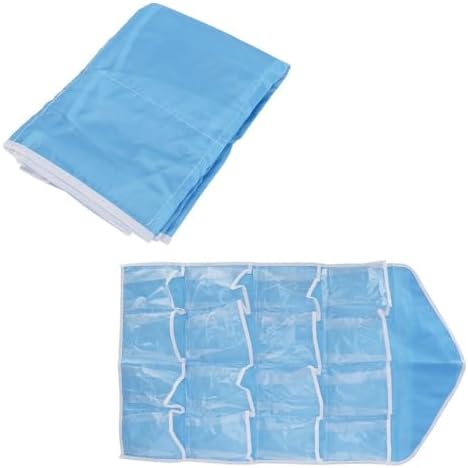 Hanging Storage Organizer 16 Pockets - Over The Door Wall Organizer for Bedroom, Living Room, Waterproof Polyester Fabric(Blue)