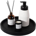 Silicone Bathroom Tray Coffee Table Decor Perfume Organizer, 10" Black