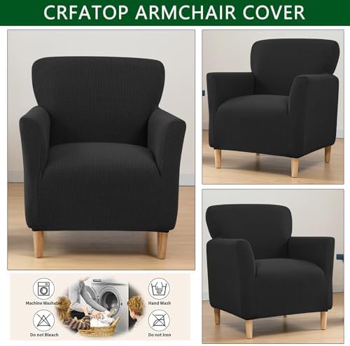 CRFATOP Accent Chair Cover, Stretch Armchair Slipcover for Living Room,B09