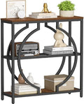 Snughome Entryway Table with 3 Tier Storage Shelves, Narrow Console Table