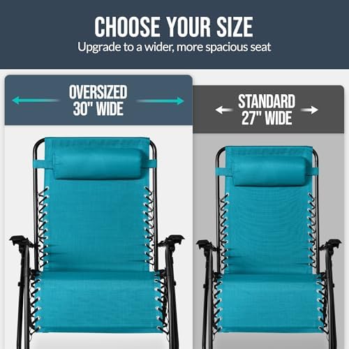 Best Choice Products Set of 2 Extra Wide Zero Gravity Chair Recliner