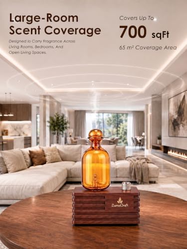 Waterless Essential Oil Diffuser for Home with 3 Oils, 4 Modes
