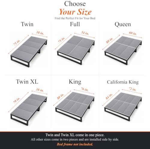 LAVEVE Heavy Duty Bunkie Board Twin 2-Pack 38'' x 75'', Anti-Slip Bed Slat