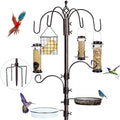 YINGYM 6-Hook Bird Feeding Station, 94 Inch Bird Feeder Pole for Outdoors