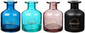 HOSSIAN 150ml/5.07oz 4PCS Reed Diffuser Bottles,Fragrance Diffuser Empty Bottle with 28pcs Reed Sticks for Home Fragrance Accessories and Women Gift Room,Home,Bathroom Decor (4 Color)