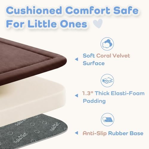 1.3" Thick Baby Play Mat for Floor,28x72 Bedside Rugs, Non-Slip