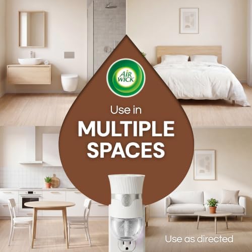 Air Wick Plug-In Scented Oil Refills, Brown Sugar and Vanilla, 6 Count