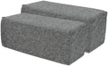 2 Pack Couch Arm Rest Pillow, 8''x8''x20'' Linen Cover, High Density Foam Armrest Cushion, Removable & Washable Elbow Support for Sofa, Bed, and Armchair (Dark Grey)