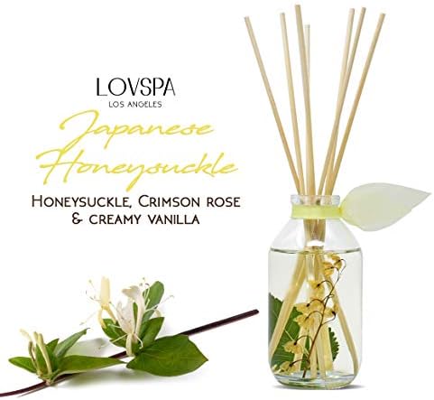 Reed Diffuser Set - Japanese Honeysuckle Scented Diffuser with Sticks