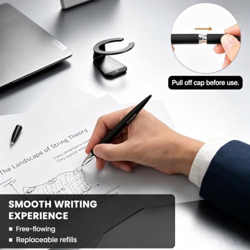 Magnetic Levitation Metal Gravity Spinner Pen, Floating Pen Fidget BLK
