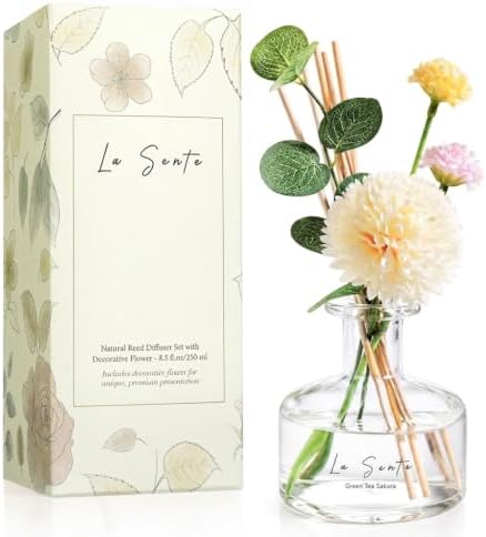 Green Tea Sakura Reed Diffuser Set, 8.5 fl oz/ 250ml