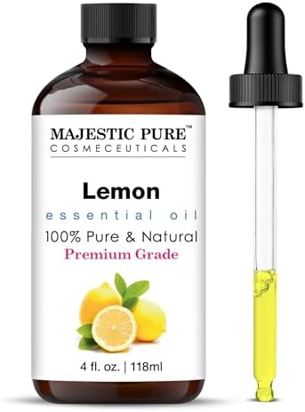 Majestic Pure Lemon Essential Oil for Diffuser - 4 Fl Oz