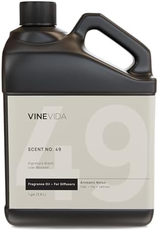 VINEVIDA [128 Fl Oz] Lilac Blossom Fragrance Oil for Cold Air Diffusers, Essential Oils for Diffuser Oil Refill & Air Freshener Room Spray