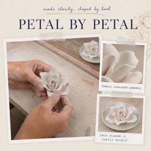 Essential Oil Passive Diffuser-Ceramic Flower Diffusers(Bougainvillea)