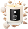 Lulu Candles | Ocean Breeze | Luxury Scented Soy Jar Candle | Hand Poured in The USA | Highly Scented & Long Lasting (9 Oz.)