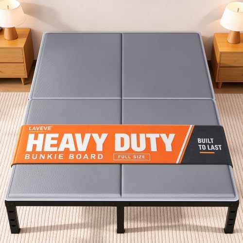 LAVEVE Heavy Duty Bunkie Board Full Size 54'' x 75'', Anti-Slip Bed Slat