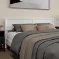 AFI, Sophia Adjustable Modern King Wood Headboard, White
