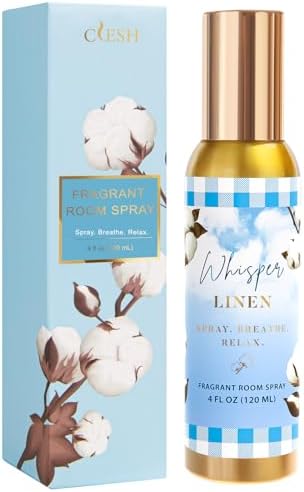 Room Spray, Whisper Linen, 4 fl oz, Air Freshener for Home, Bathroom