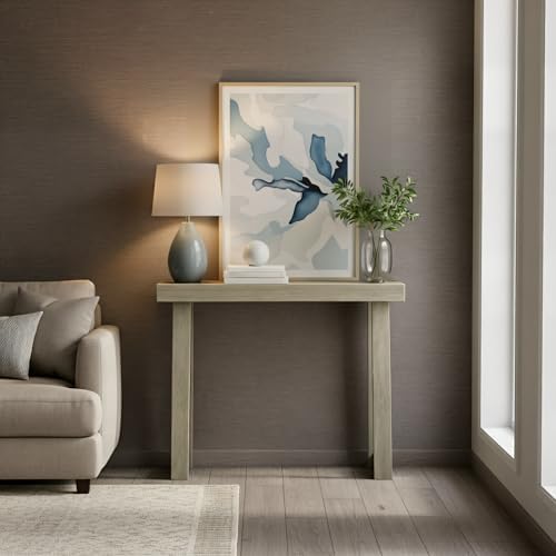Plank+Beam Classic Console Table, 36 Inch, Seashell