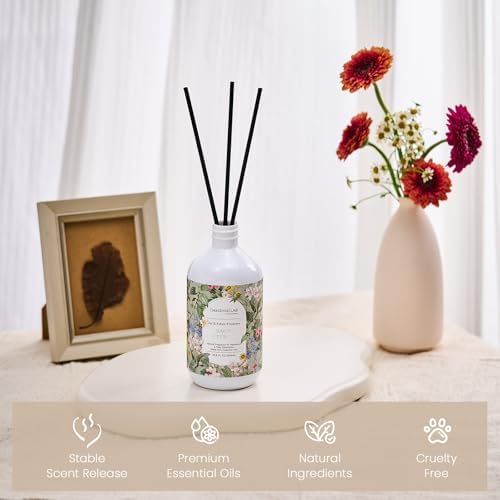 M&SENSE Reed Diffuser Set, Sage Citrus, 17oz Natural Essential Oil