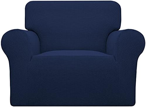Easy-Going Stretch Oversized Chair Slipcover with Arm Washable Navy