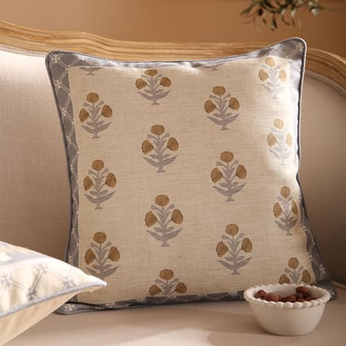 patdrea Designer French Vintage Throw Pillow Cover,18"x18",Set of 2