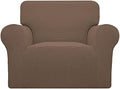 Easy-Going Stretch Oversized Chair Slipcover with Arm Washable Brown