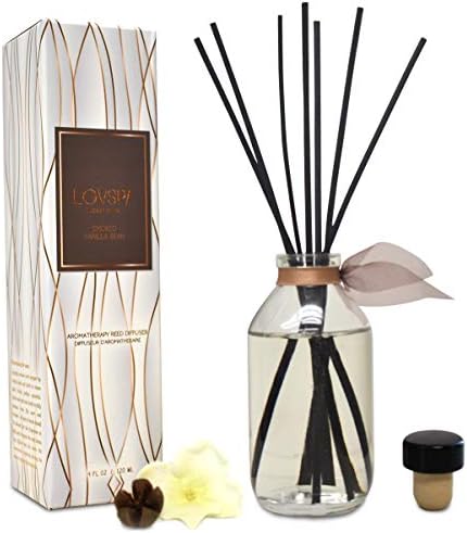 Reed Diffuser Set - Smoked Vanilla Scented Diffuser with Sticks