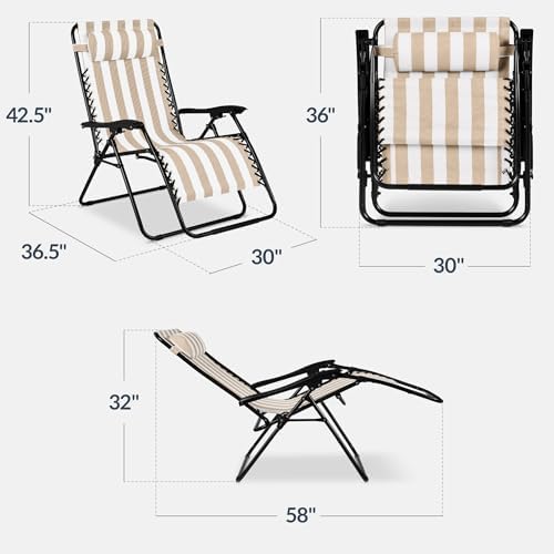 Best Choice Products Set of 2 Extra Wide Zero Gravity Chair Recliner