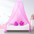 South to East Pink Bed Canopy for Girls, Princess Room Decor ＆ Girl Gift