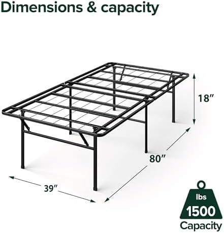 Zinus 18 Inch SmartBase Heavy Duty Mattress Foundation, Twin XL
