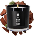 Lulu Candles | After Dark - Teak & Mahogany | Luxury Scented Soy Jar Candle | Hand Poured in The USA | Highly Scented Candles for Home Fragrance & Decor (9 Oz.)