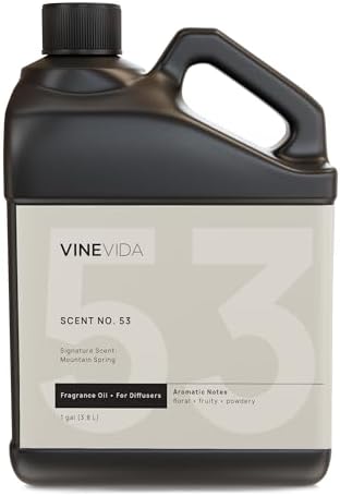 VINEVIDA [128 Fl Oz] Mountain Spring Fragrance Oil for Cold Air Diffusers, Essential Oils for Diffuser Oil Refill & Air Freshener Room Spray