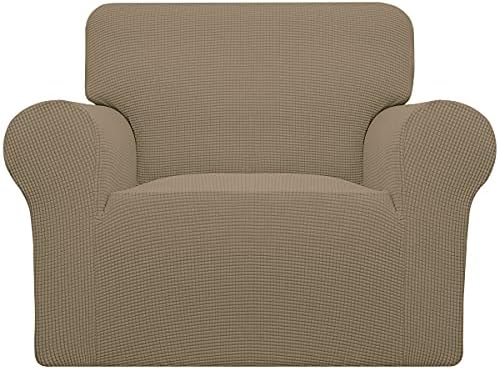 Easy-Going Stretch Chair Slipcover with Arm Washable Tan