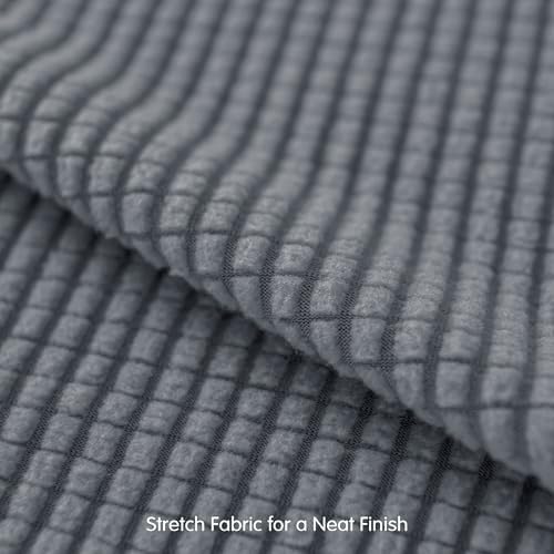 SUBRTEX 3 Pieces Stretch Sofa Slipcover Sets Couch Cover Sets Backrest Cushion Covers Furniture Protector Collection Set for Oversize Sofa Loveseat Chair Slip Covers(Small, Light Gray)