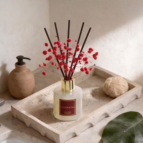 COCORRÍNA Reed Diffuser - Love Spell 3.38 fl oz Reed Diffuser for Bedroom Bathroom Home Décor