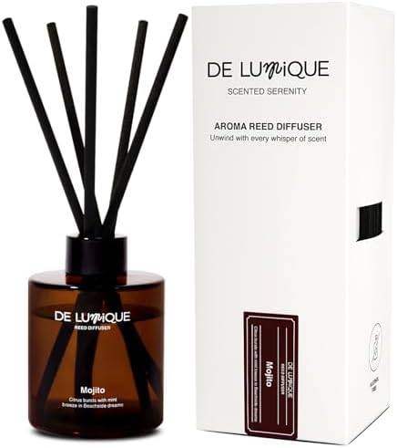 Mojito Scent Reed Diffuser Oil – Long Lasting Diffusers for Home with Mint, Lime, Rum & Apple – Premium Home Fragrance Crafted by Expert Perfumers – 150ml