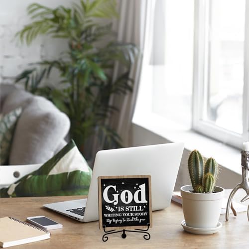Home Decor, Farmhouse Shelf Decor For Living Room, Boho Aesthetic Table Decorations, Christian Gifts For Women Men, Entryway Tv Stand Fireplace Mantle Coffee Table Decoration (story-01)