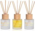 Reed Diffuser Set, Binca Vidou Lavender Linen Jasmine Natural Scent 1.69oz